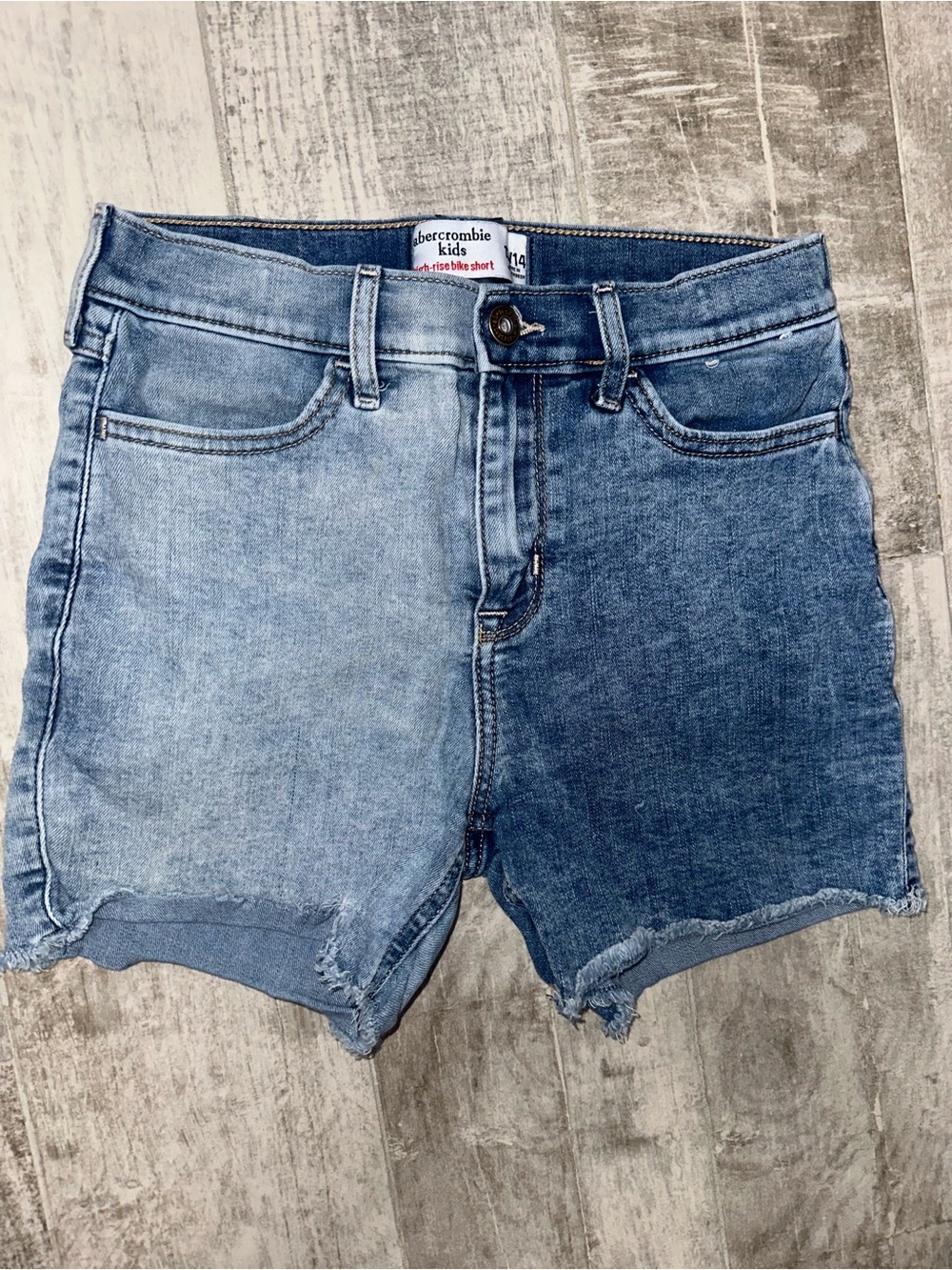 Abercrombie & Fitch Kids Two-Tone Denim Shorts